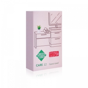 Полотенце гостевое Green Fiber CARE 12, коралловое